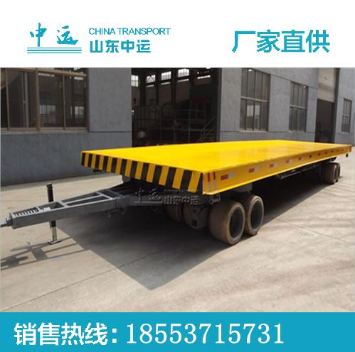 1-100噸工業(yè)用尾板牽引平板拖車(chē)廠(chǎng)家直銷(xiāo)質(zhì)優(yōu)價(jià)廉  廠(chǎng)區(qū)平板拖車(chē)價(jià)格 廠(chǎng)區(qū)平板拖車(chē)