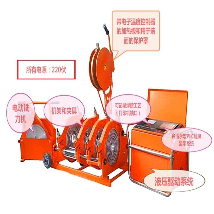 160-355型燃?xì)夤苋詣訜崛蹤C(jī)廠家直發(fā) 熱熔對接焊機(jī)
