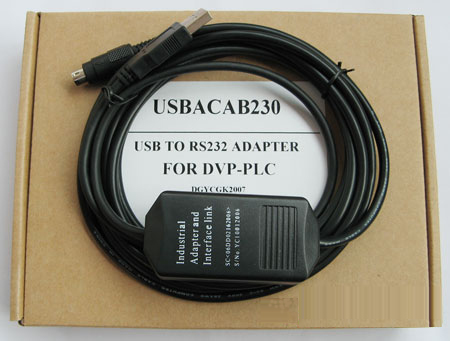 USBACAB230 臺(tái)達(dá)PLC編程電纜