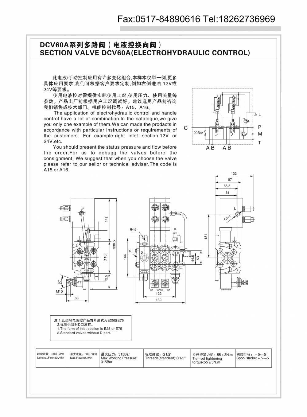 DCV60-電液控