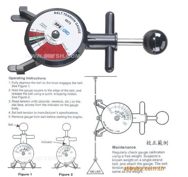 6673美国OTC通用型皮带张力表6673