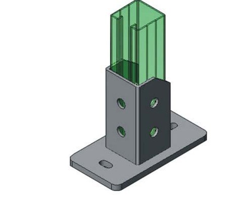 C型钢支架-脚座