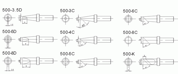 500-8C烙铁头