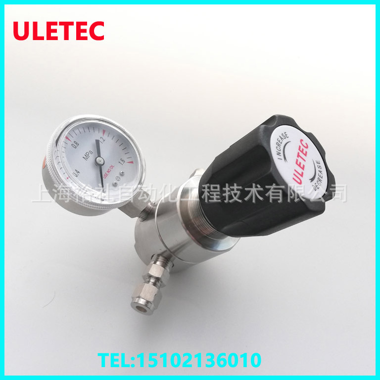 UR11减压器，单表0-1.6MPA，进出口1/4''螺纹，配转3/8外螺纹卡套