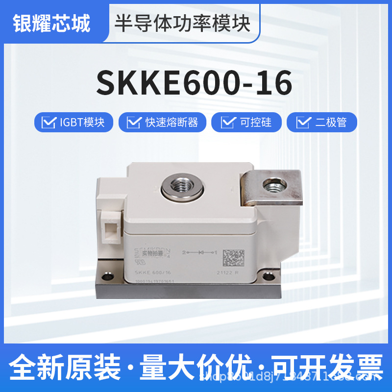 整流二極管模塊SKKE600-16大功率變頻器設(shè)備用模塊可控硅模塊