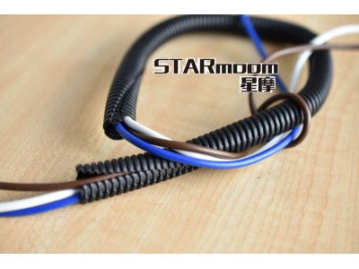 供應營口STM-AD41.9開口電纜套管，JED阻燃雙層波紋