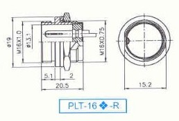 台湾錩钢 PLT 航空连接器 PLT-162-R+P