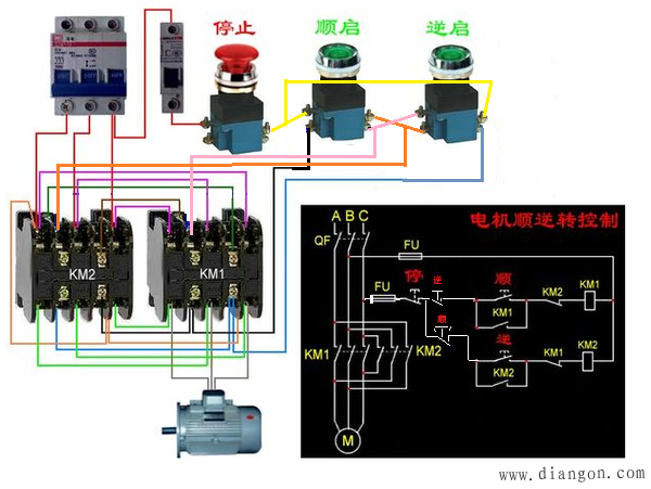 380伏交流接触器的接法图解