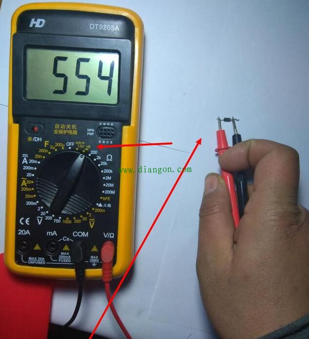 万用表测二极管方法图解看完秒懂