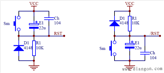常见复位电路原理图