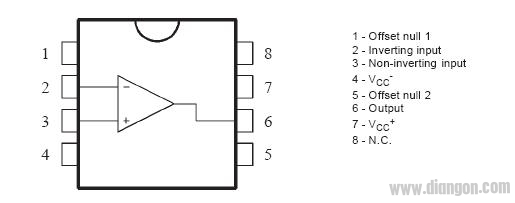 ua741引脚图ua741内部结构原理图这些类型还具有广泛的共同模式,差模