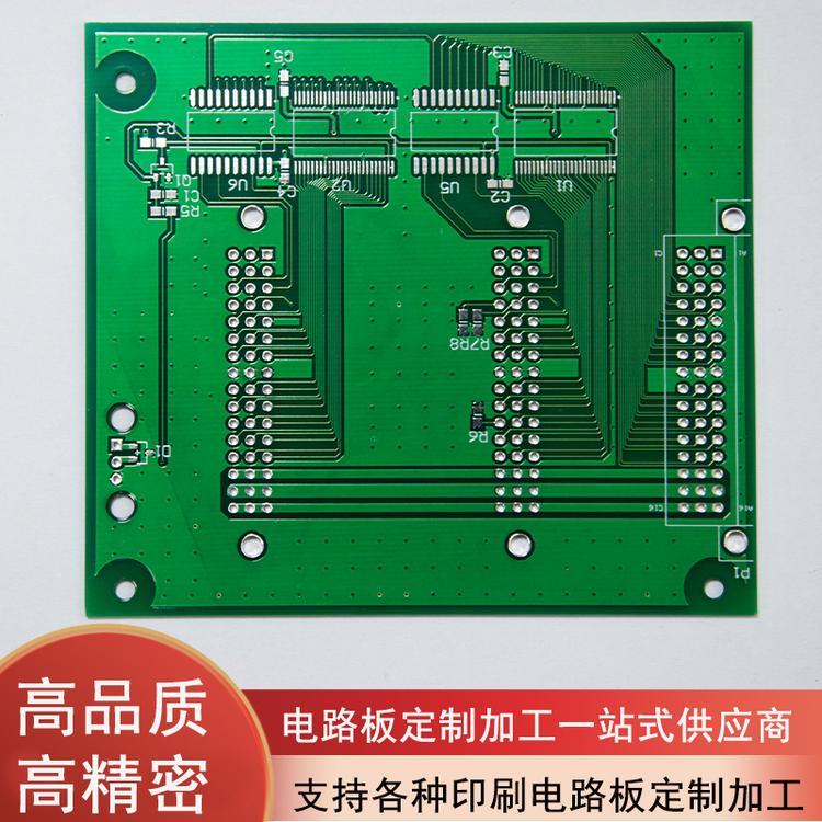 广东镀铜线路板印制厂家供应1盎司FR4电路板绿油白字PCB板加工制作