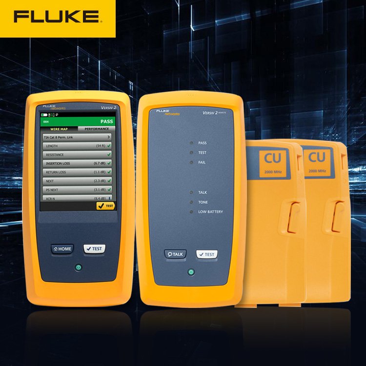 福禄克多功能网线测试仪FLUKEDSX-8000CH智能触屏一机多用