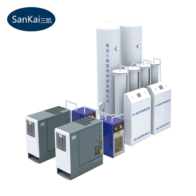  大型分子筛制氧机三凯医用中心供氧设备变压吸附制氧