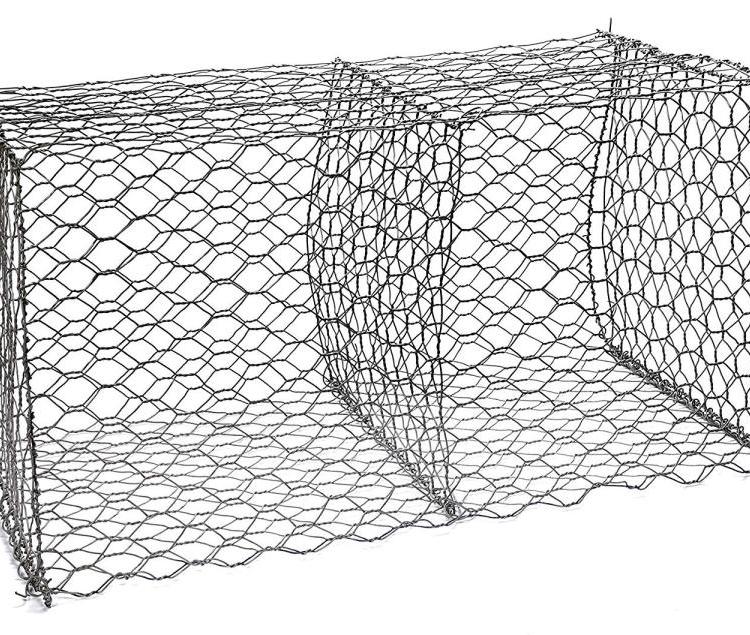 鑫金冀-水利工程用镀锌六角石笼网河道固堤格宾网箱