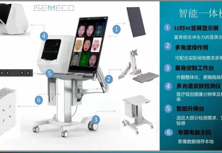 皮肤镜检测仪以色美科3D智能高清肌肤影像分析仪