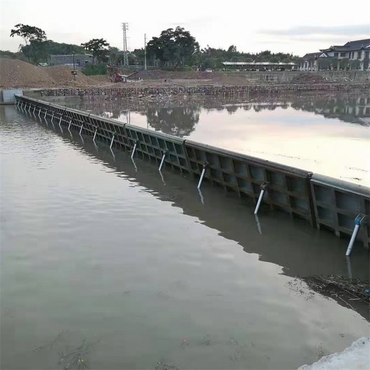 液压钢坝可调节堰门大型景观钢闸门自动升降坝