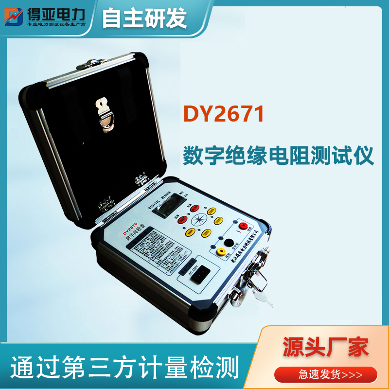 DY2671数字式高压绝缘电阻测试仪2500V电子兆欧表得亚电力