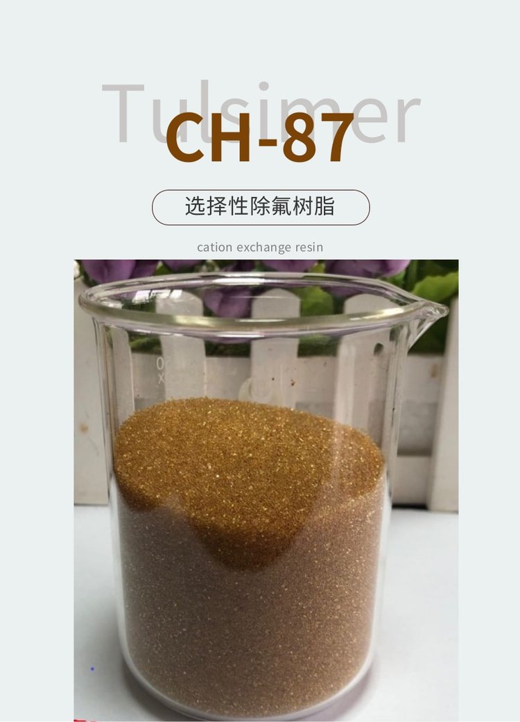 进口Tulsimer除氟树脂CH-87高盐吸附氟化物工艺材料