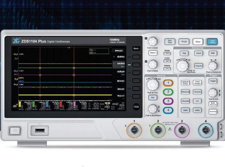 ZLG周立功ZDS1104Plus示波器质量保障服务周到一站式