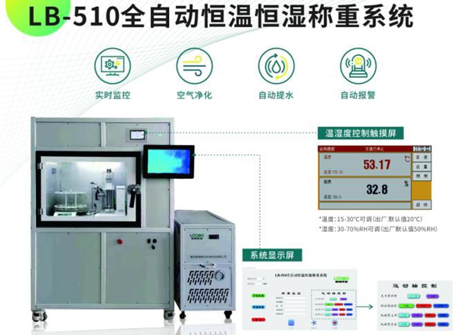 LB-510全自动恒温恒湿称重设备可以自动数据记录实现称量自动化