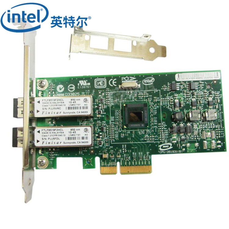 原装Intel千兆光纤网卡EXPI9402PF双口PCI-E服务器适配器LC多模