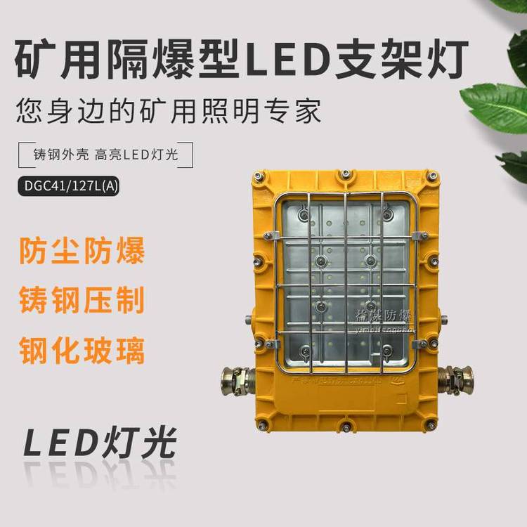 方形钢质隔爆型支架灯DGC40\/127L(A)矿用隔爆型LED支架灯