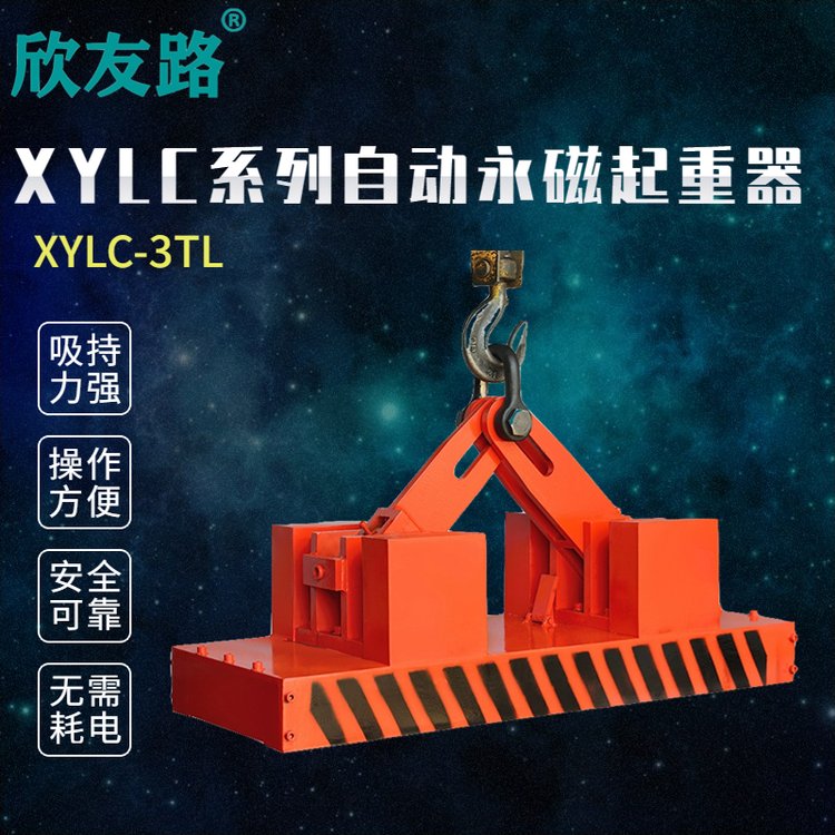 欣友路XYLC系列自动永磁起重器吊钢板专用吊具吸盘钢板吊装器