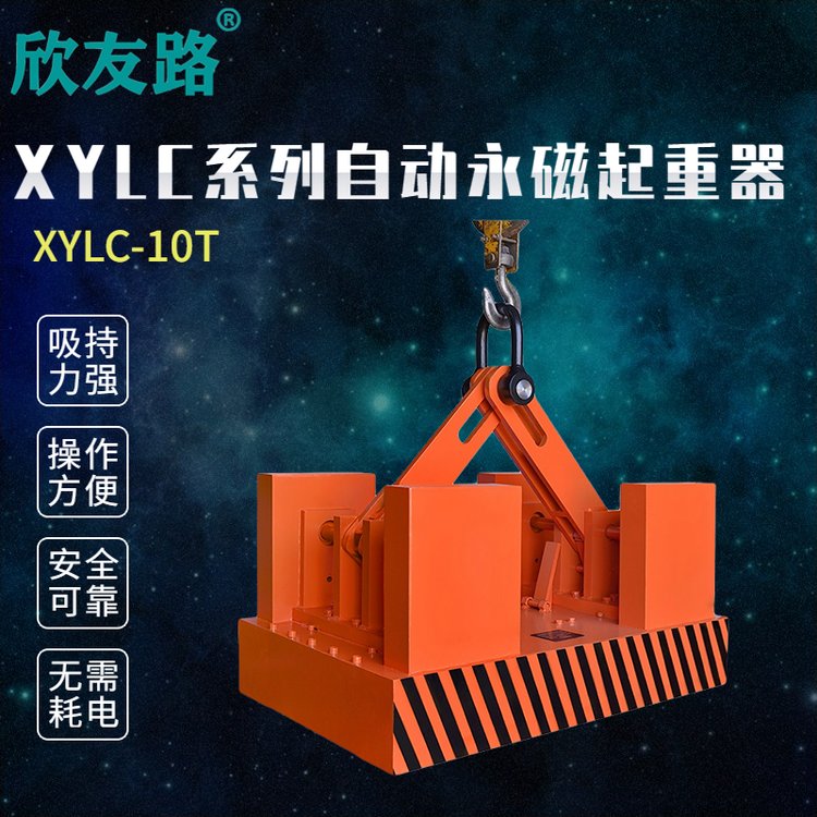 欣友路XYLC系列自动永磁起重器钢板起重自吸式永磁铁吊具