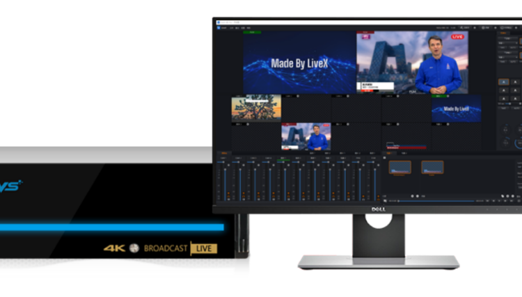 H4Pro新维讯LiveX融媒体全能机直播一体机推流虚拟演播室