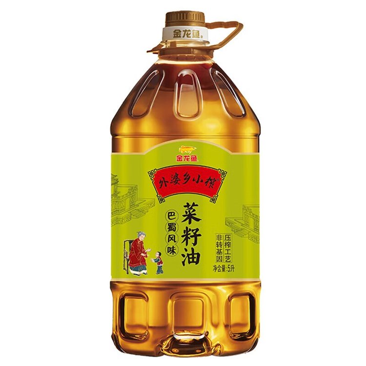 金龙鱼食用油外婆乡巴蜀风味菜籽油5L重庆批发