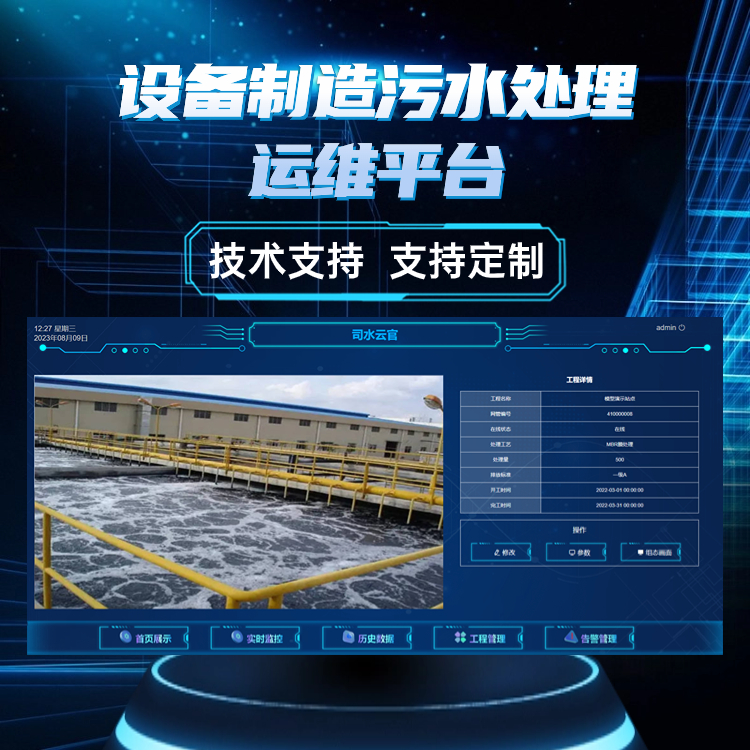WITEP设备制造污水处理运维平台酒店智能控制系统