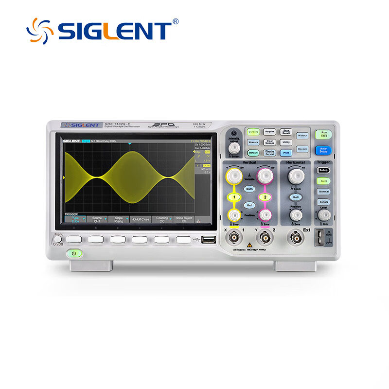 SIGLENT鼎阳SDS1102X-E数字示波器100MHz模拟带宽2模拟通道