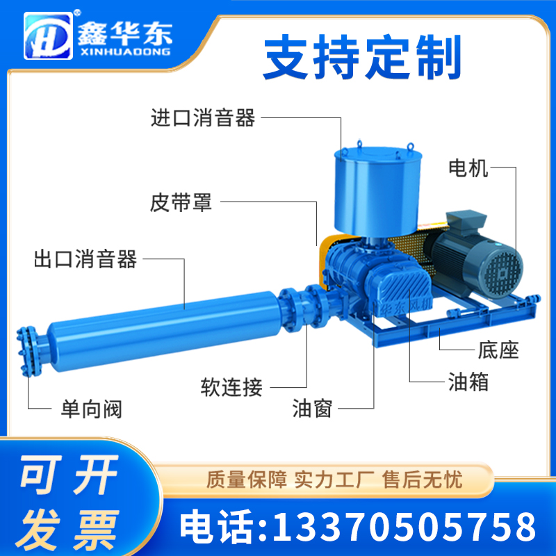 气力输送三叶罗茨风机搅拌氧化增氧机高低压真空泵锅炉脱硫鼓风机