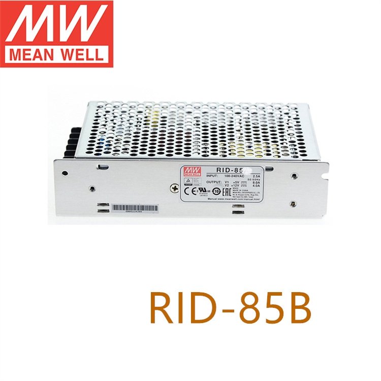 明纬（MEANWELL）RID-85B开关电源85W双组直流输出隔离5V8A,24V2A