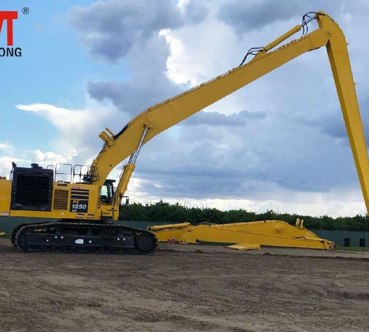 CAT350挖机18米加长臂改装Q355板材锰板加强焊接专业快速耐用高效