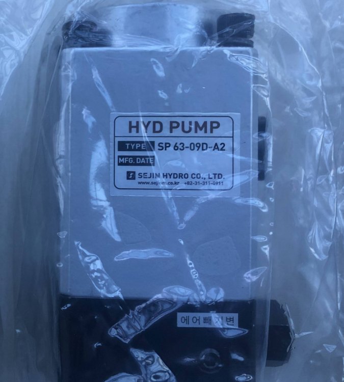 韩国HYDPUMP银色铝合金立式自吸气动油泵SP100-15D-A2