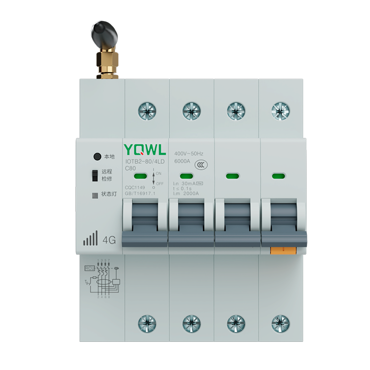 万联电器智能物联网断路器IOTB2-4LD厂家供应电流保护器