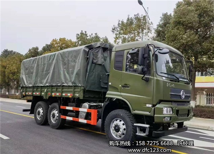 东风国六排放天锦六驱6x6驱动越野消防运兵运人车