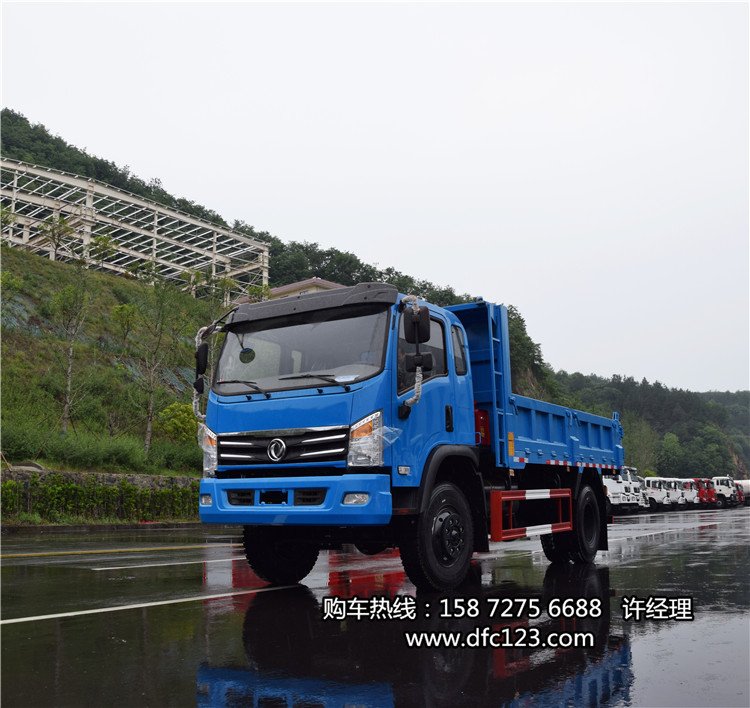 东风出售出口车型4x4四驱越野自卸卡车4驱翻斗拉木车