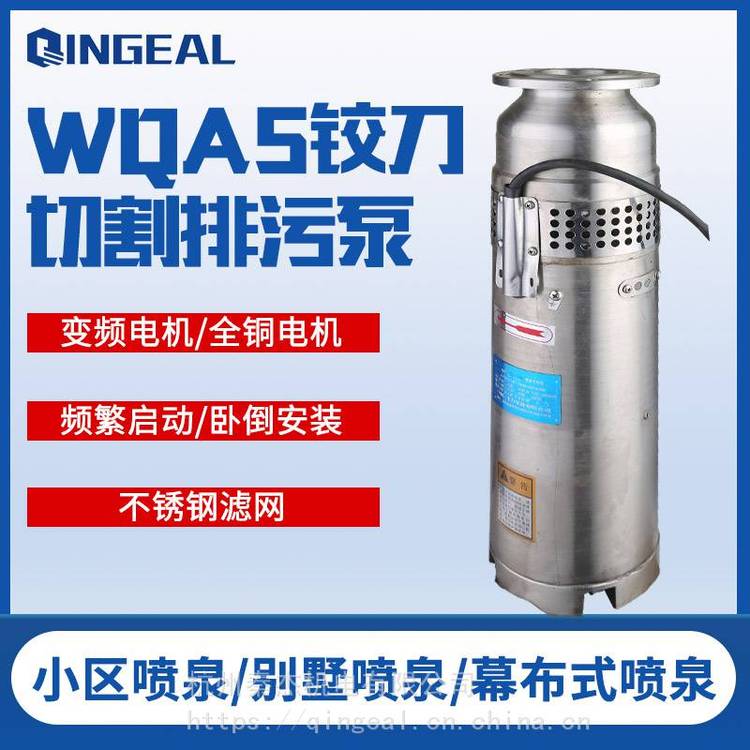 QINJIE微型喷泉水泵QSP65-7-2.2喷泉过滤水泵喷泉的水泵