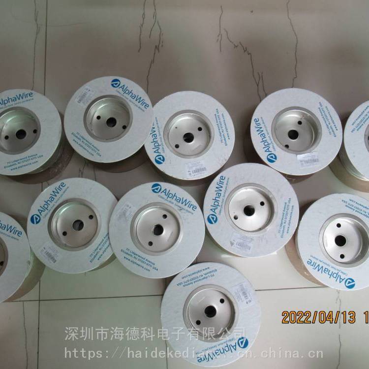 ALPHAWIRE24AWG10芯300V铝箔屏蔽，多对45495BL199