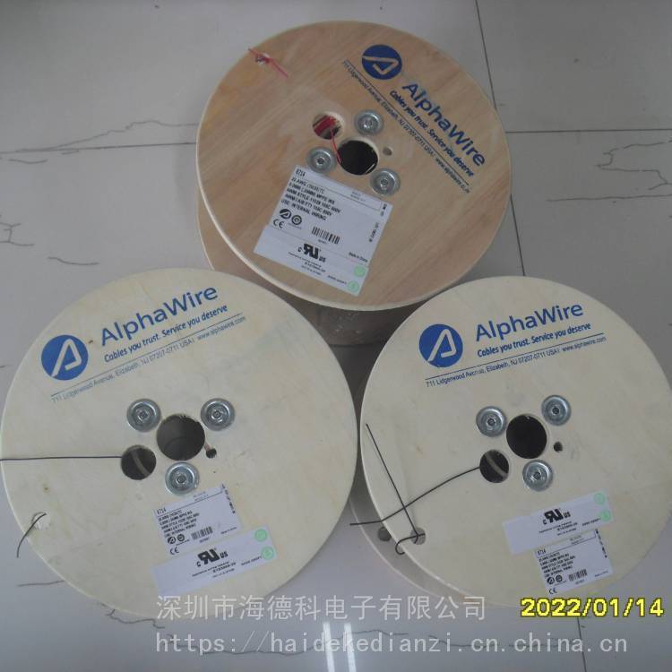 AlphaWire阿尔法线缆25100\/15BK19924AWG15芯高级PVC绝缘电缆