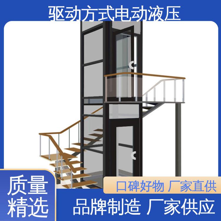 鼎昌按需定制小区应用液压电梯发纹不锈钢材质