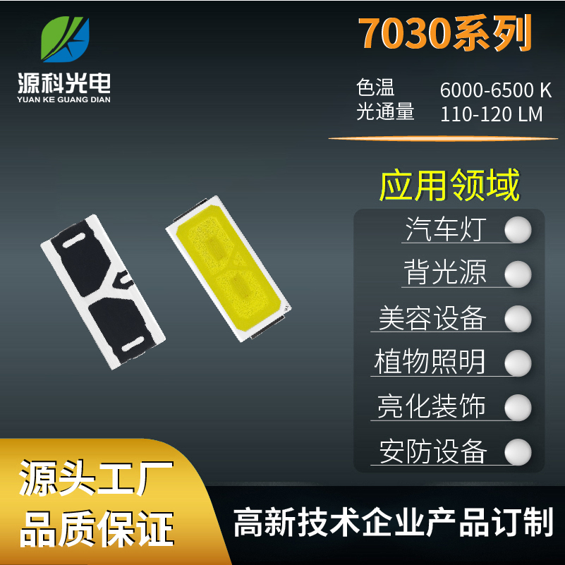 LED7030双芯灯珠高显色耗电低抗静电正品芯片源科光电