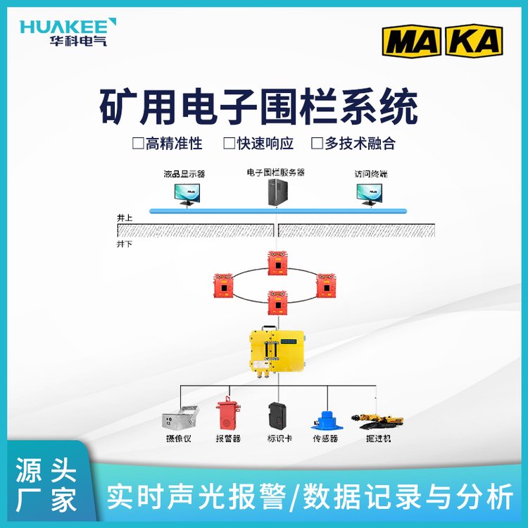 矿用电子围栏系统采用UWB技术红外感应实现人员安全防护