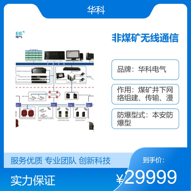 華科電氣非煤礦無線通信雙機(jī)熱備本安型防爆系統(tǒng)