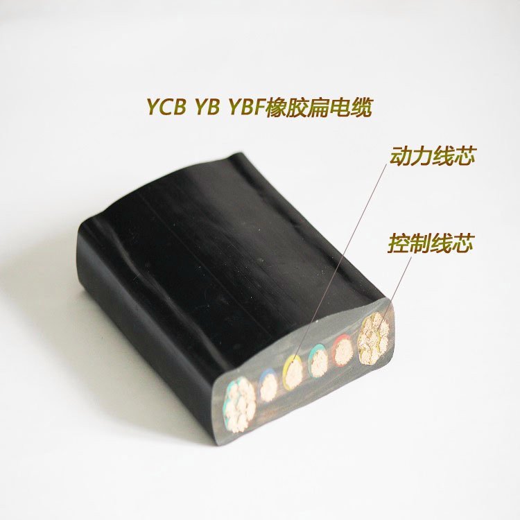 YVFB系列扁平电缆扁型橡套线电力电缆柔性耐拉