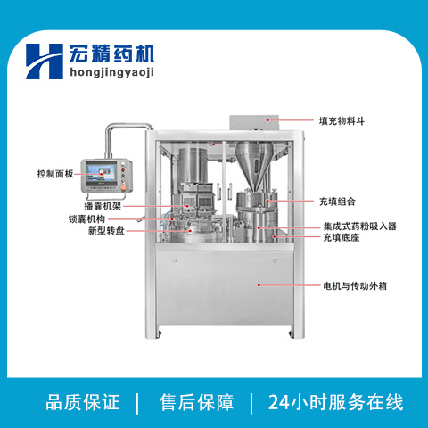 NJP-80C全自動(dòng)膠囊填充機(jī)硬膠囊粉末灌裝機(jī)藥用膠囊填充設(shè)備