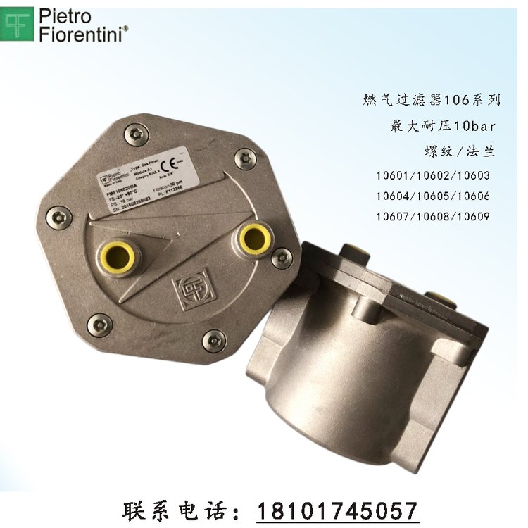 Fiorentini燃气过滤器10602意大利菲奥10607管道过滤器10605